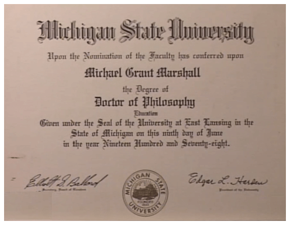 Dr. Mike Marshall Baseball Mechanics - Credentials